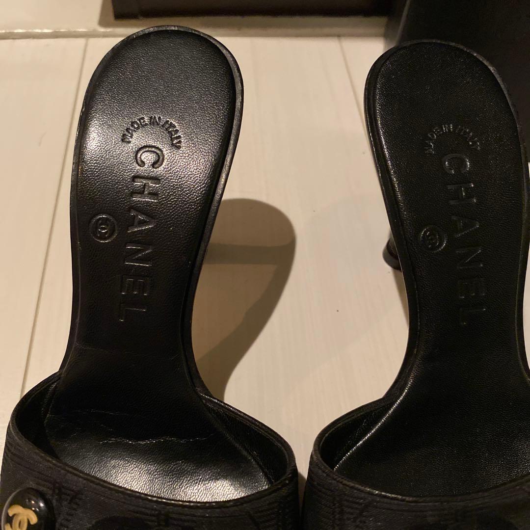 CHANEL トラベルラインミュール23.0cm