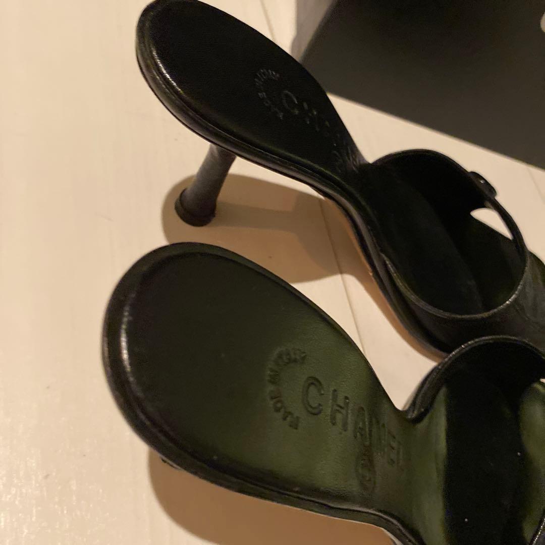 CHANEL トラベルラインミュール23.0cm