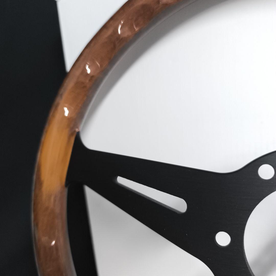 NARDI ナルディタイプ 　クラシック　ウッド&ブラックスポーク350mm