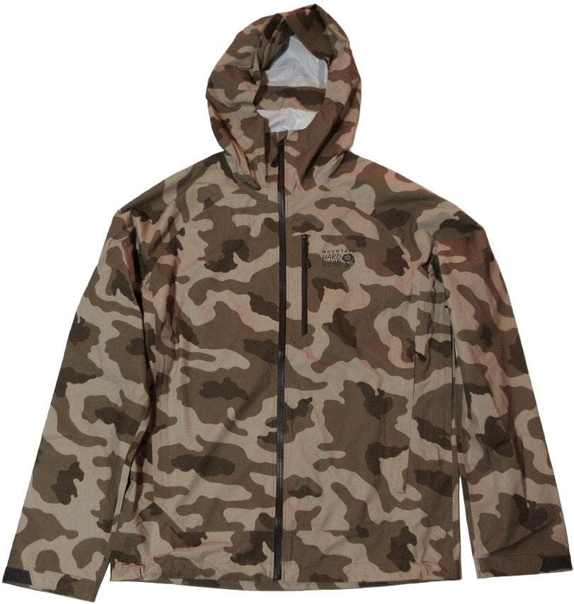 マウンテンハードウェア ストレッチ レインジャケット Sサイズ 合羽 カモフラ