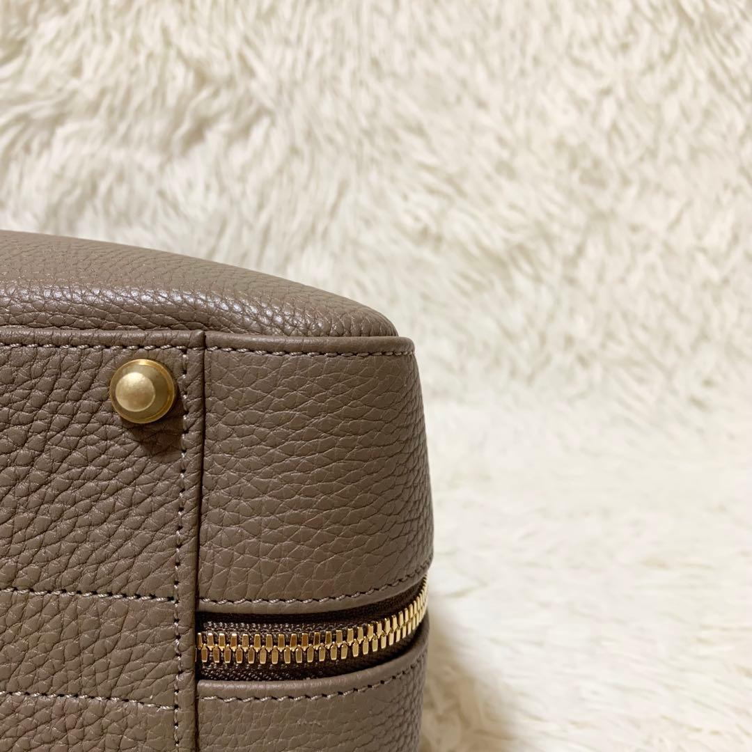 【未使用に近い】大峡製鞄 ゲント•メディア スリムオーバーナイト トープ