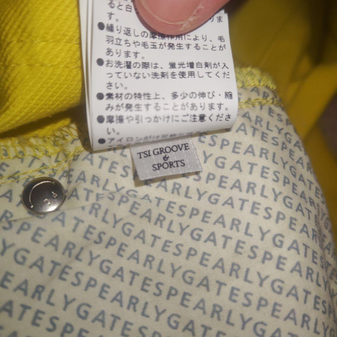 ★PEARLY GATES ★イエロー スリムフィット暖パンツ