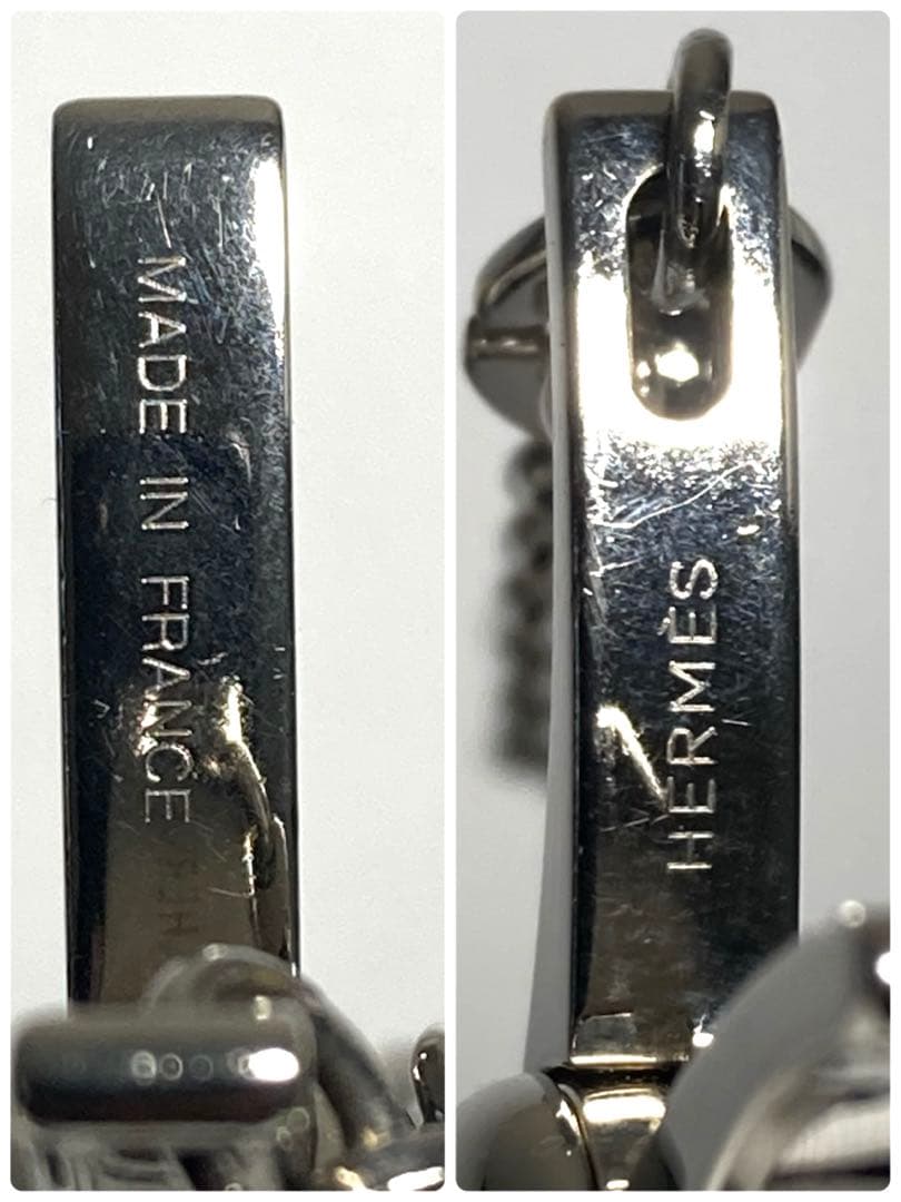 良品　HERMES エルメス　フィルー　シルバー金具　グローブホルダー　チャーム