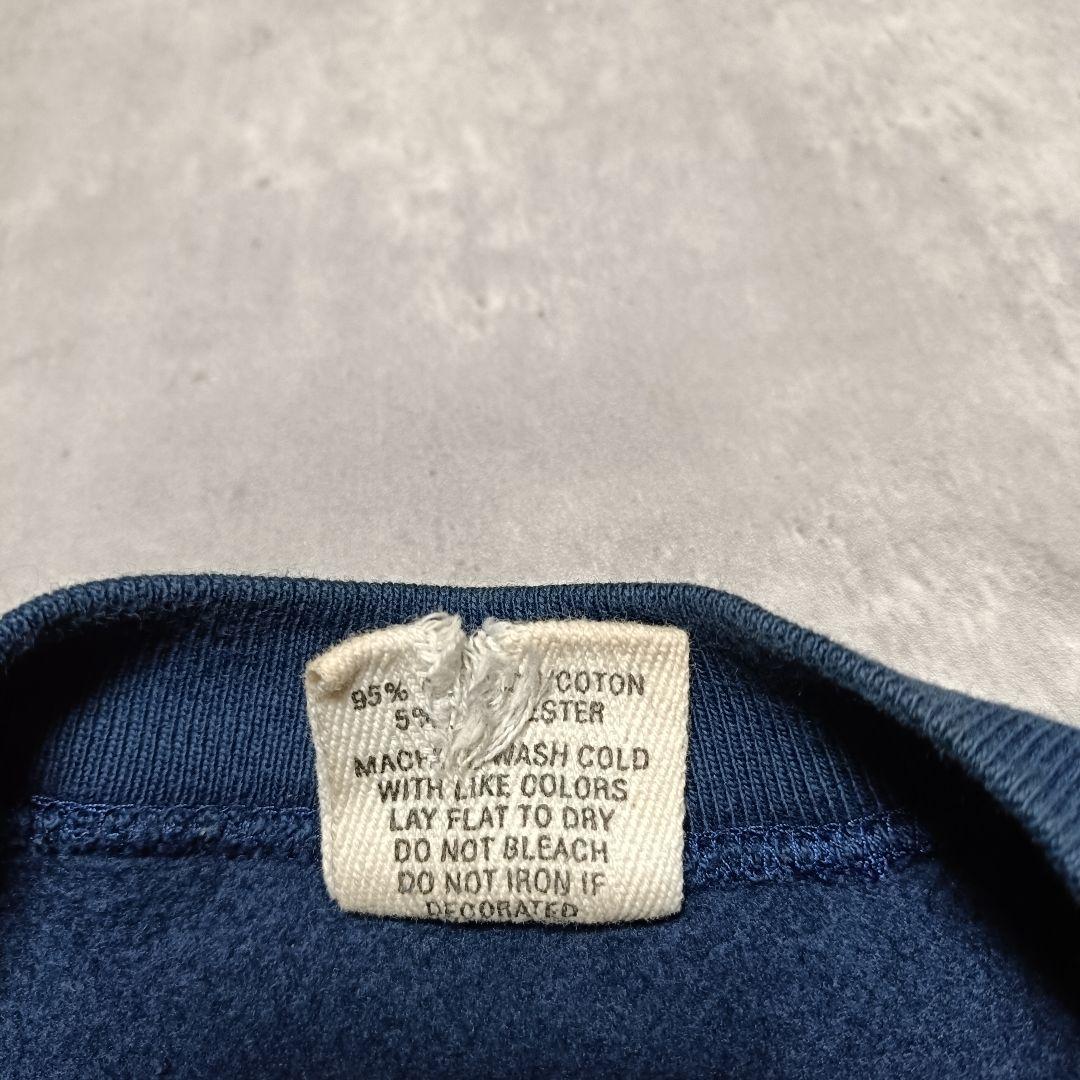 90s USA製 The black dog ネイビー スウェットアニマル XL