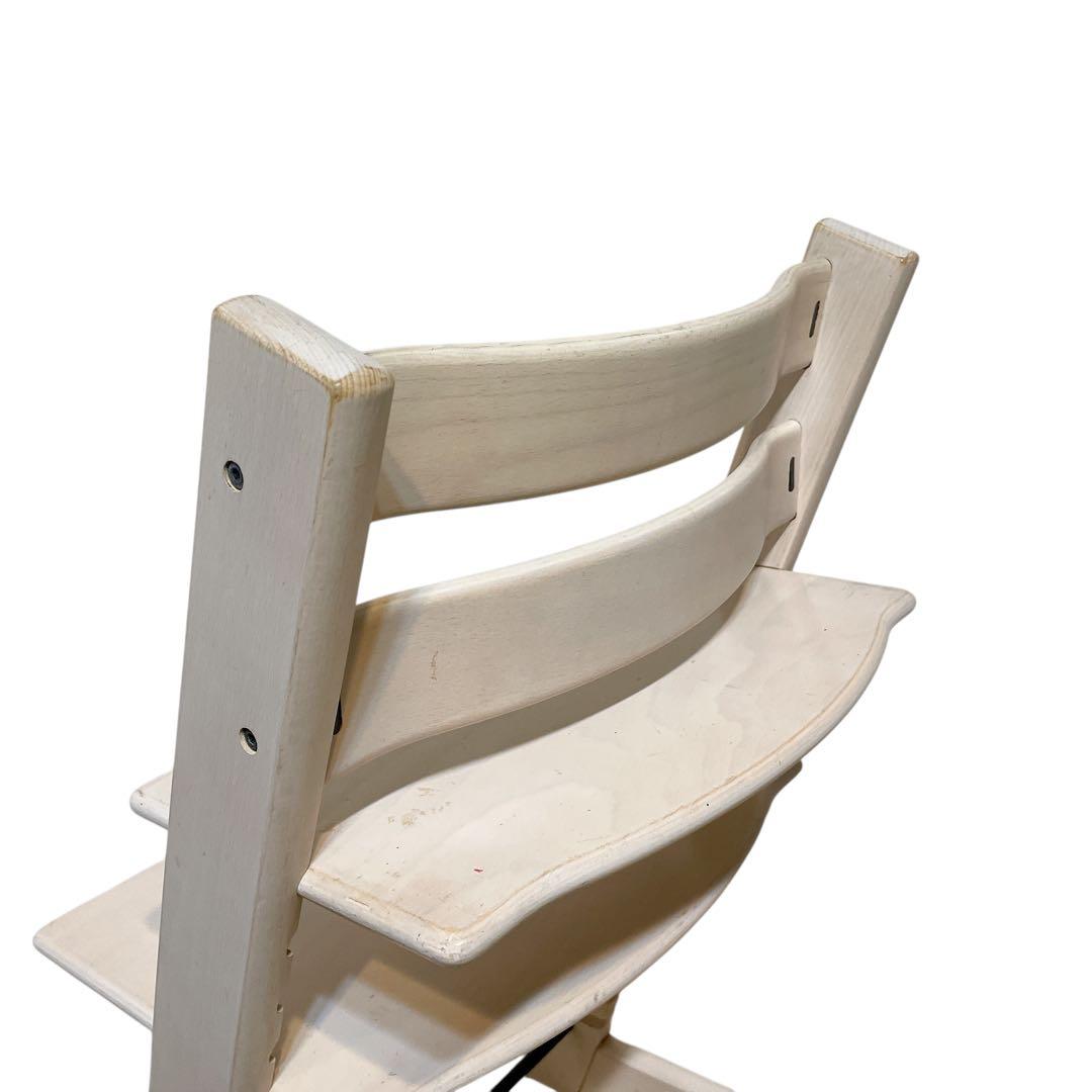 ストッケ　トリップトラップ　ホワイトウォッシュ　ベビーセット付き　シリアル4