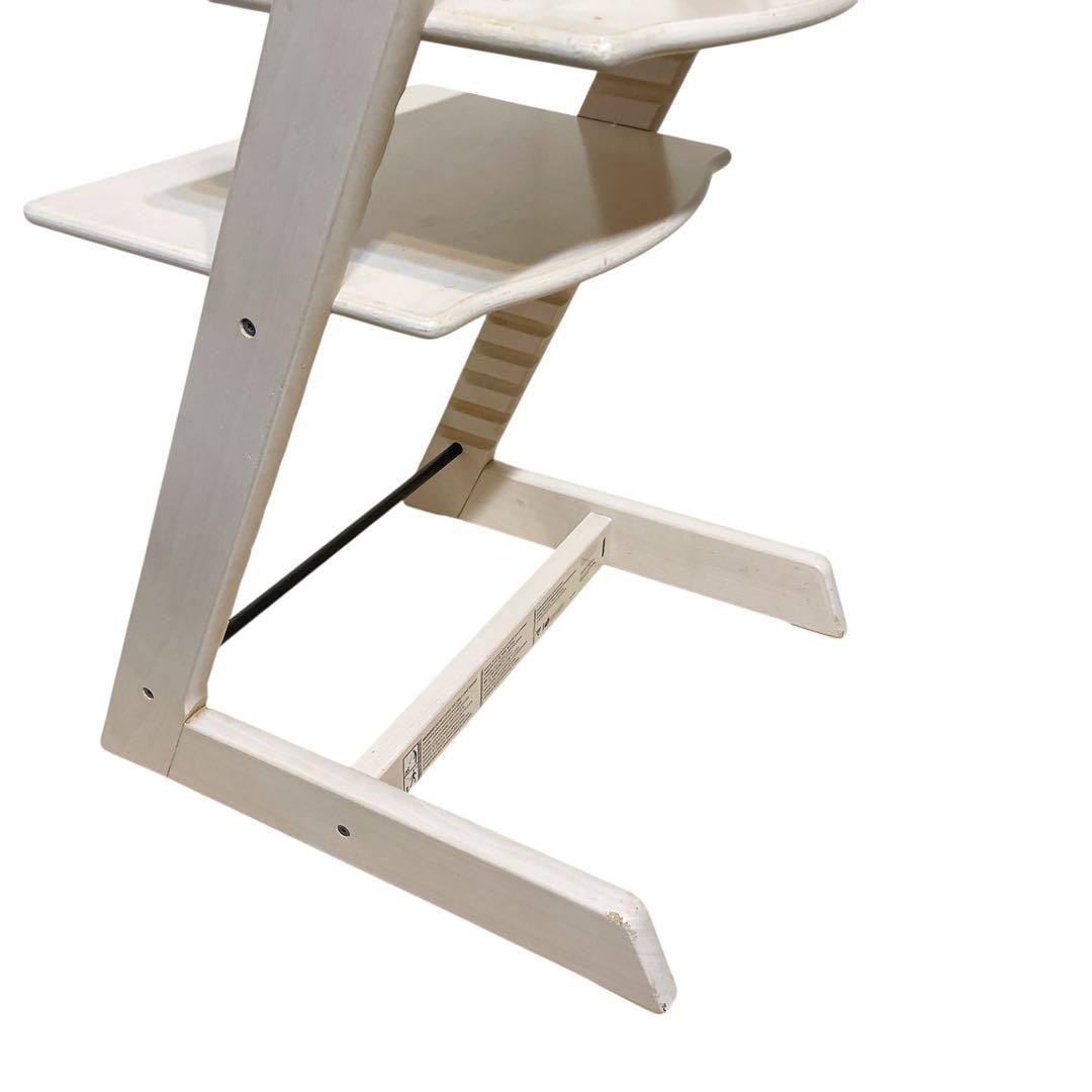 ストッケ　トリップトラップ　ホワイトウォッシュ　ベビーセット付き　シリアル4