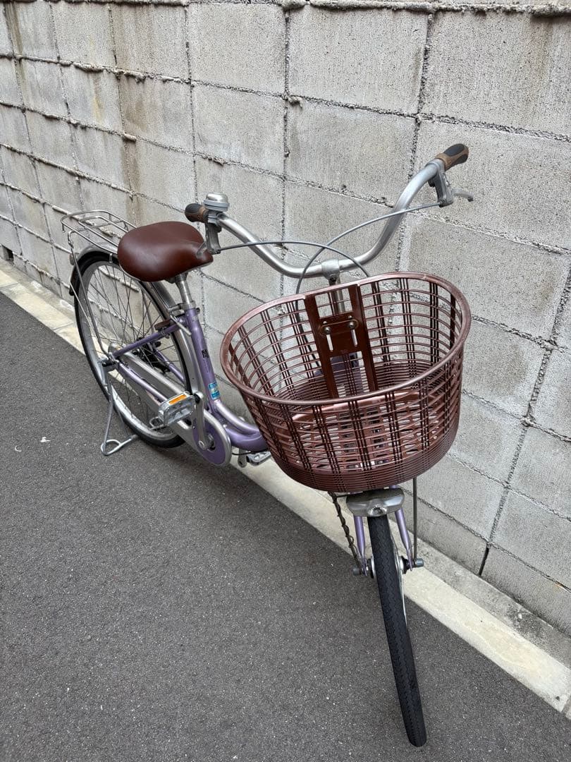 <激軽！アルミ>シティサイクル　紫