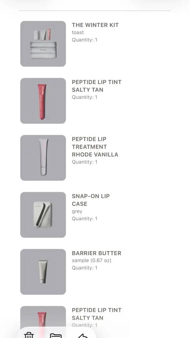 公式購入新品rhode iPhone用ケース グレー+ 選べるリップセット