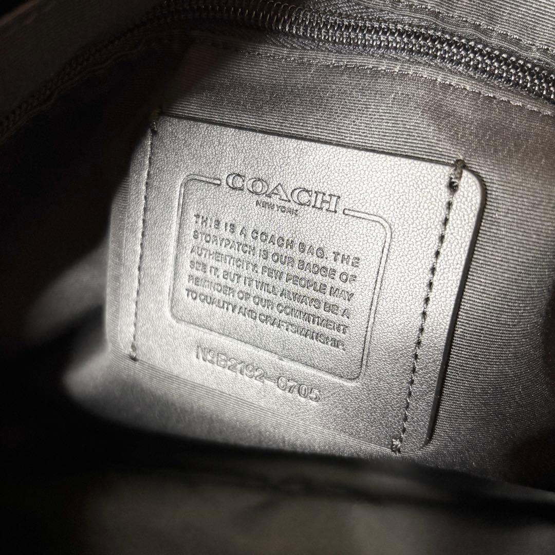 美品 COACH 2wayビジネスバッグ ブラック 6705