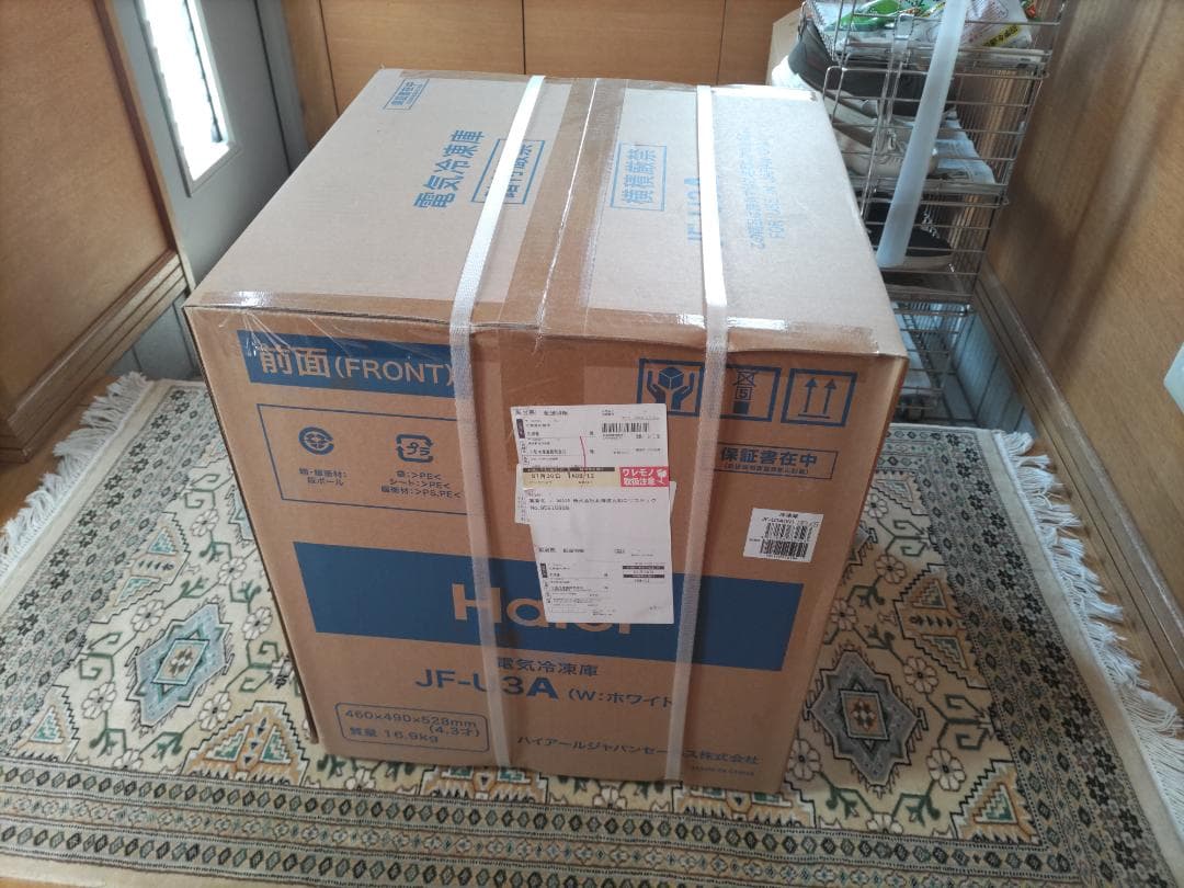 新品・未開封 / ハイアール(Haier) 冷凍庫 JF-U3A(W) 33L