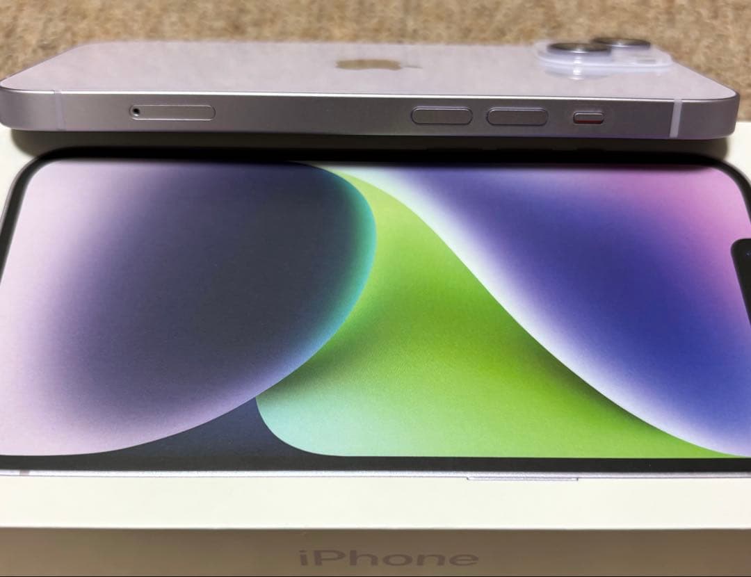 Apple iPhone 14 パープル 本体 充電ケーブル付き