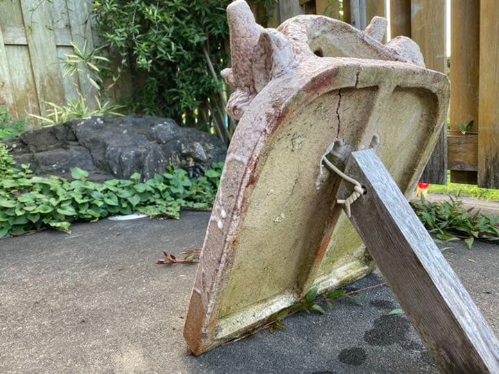 大幅値下げ！鬼板師による手作りの鬼瓦の置物になります。