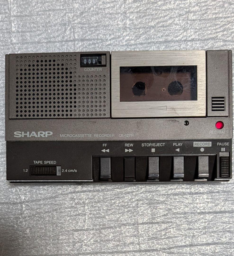 SHARP シャープ CE-127R マイクロカセットレコーダー