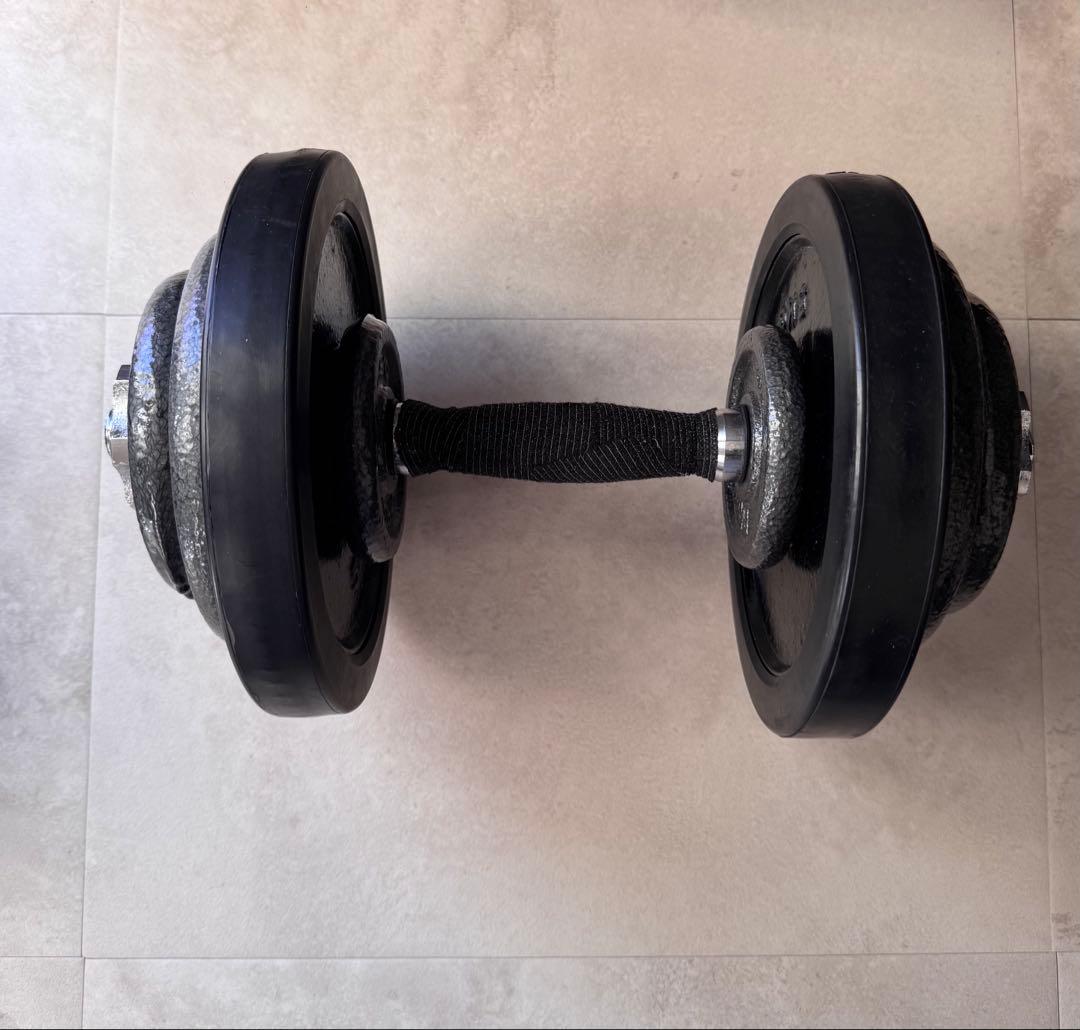 PROIRON ダンベル 片方10kg ×2個 ＋ 5kgプレート4枚セット