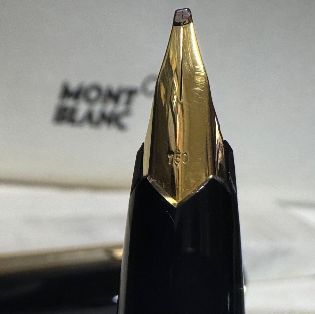 【極美品】モンブラン NO 121 万年筆 ペン先18K ブラック 太字