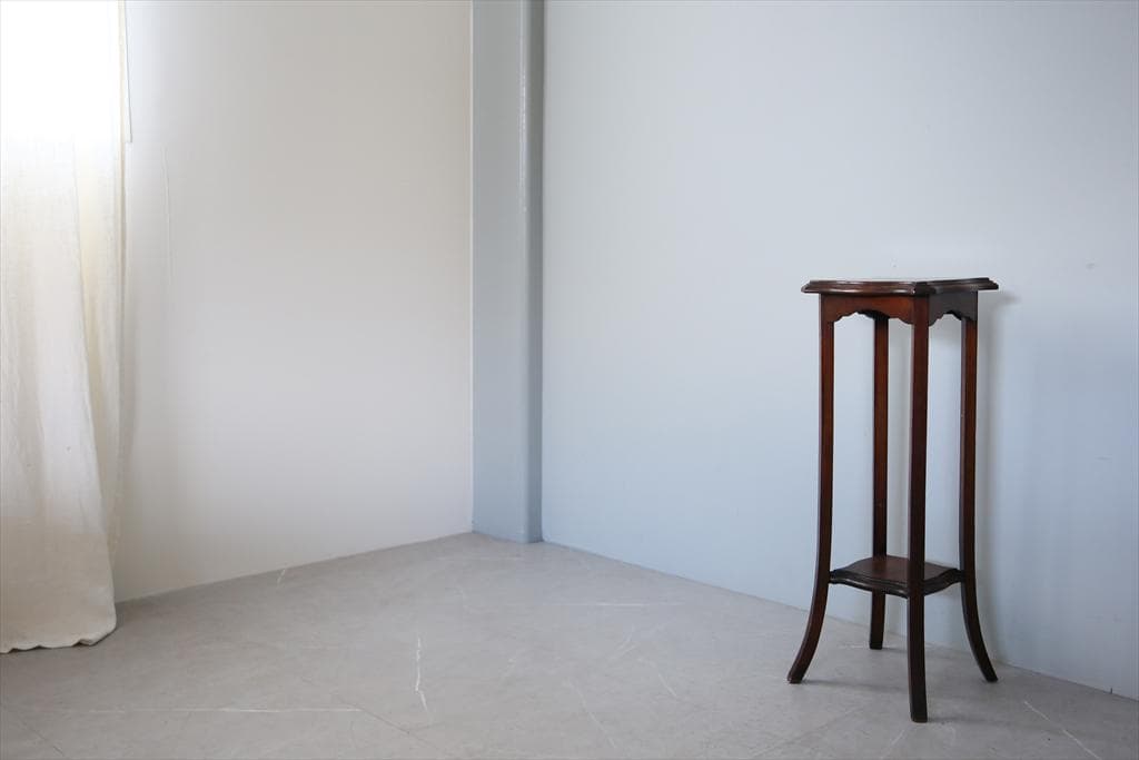 英国アンティーク木製フラワースタンド/花台/燭台/飾り棚テーブル(91-104)