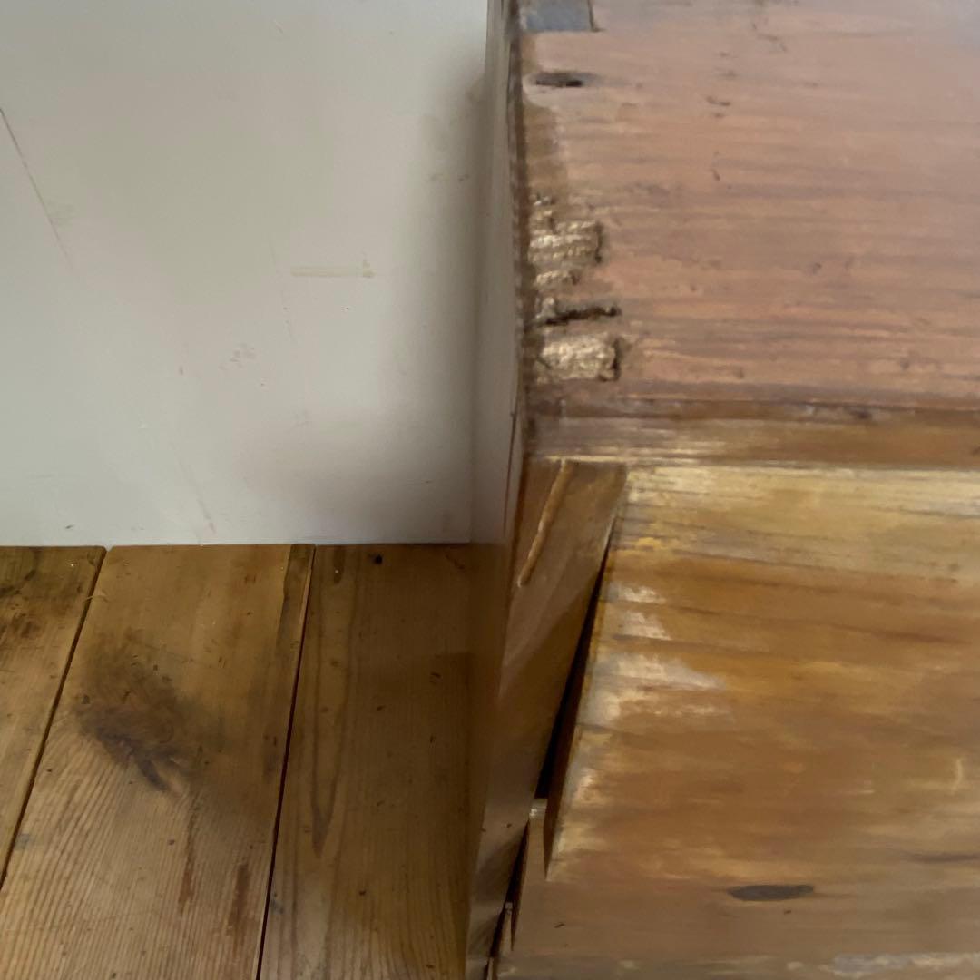 アンティーク パタパタ棚 無垢材 チェスト 古道具 y119