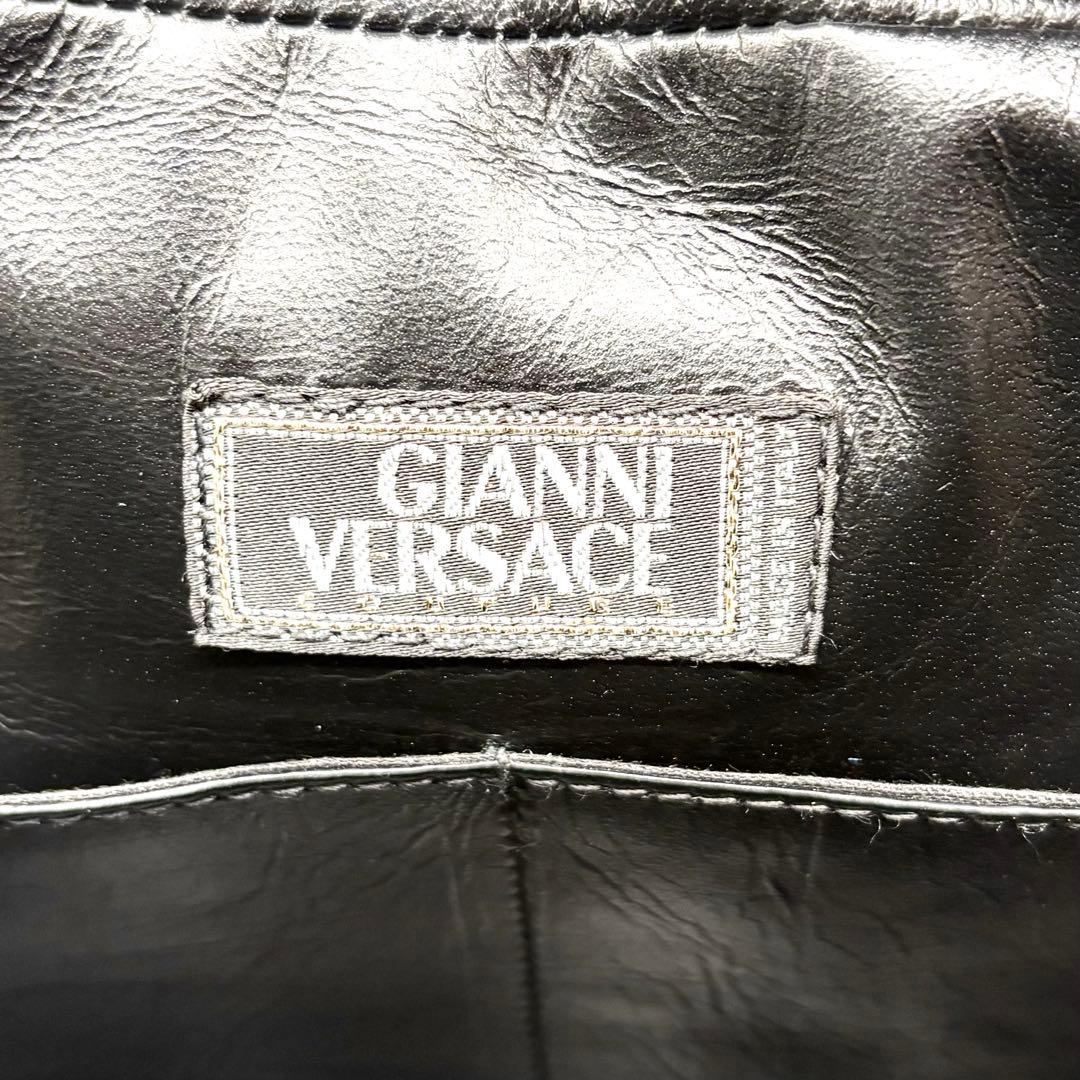 美品✨ヴェルサーチ ハンドバッグ メデューサ レザー ゴールド金具 ブラック