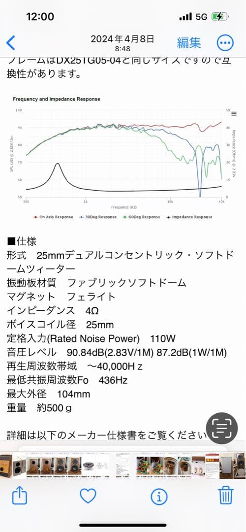 自作スピーカー　パイン集成材エンクロージャー