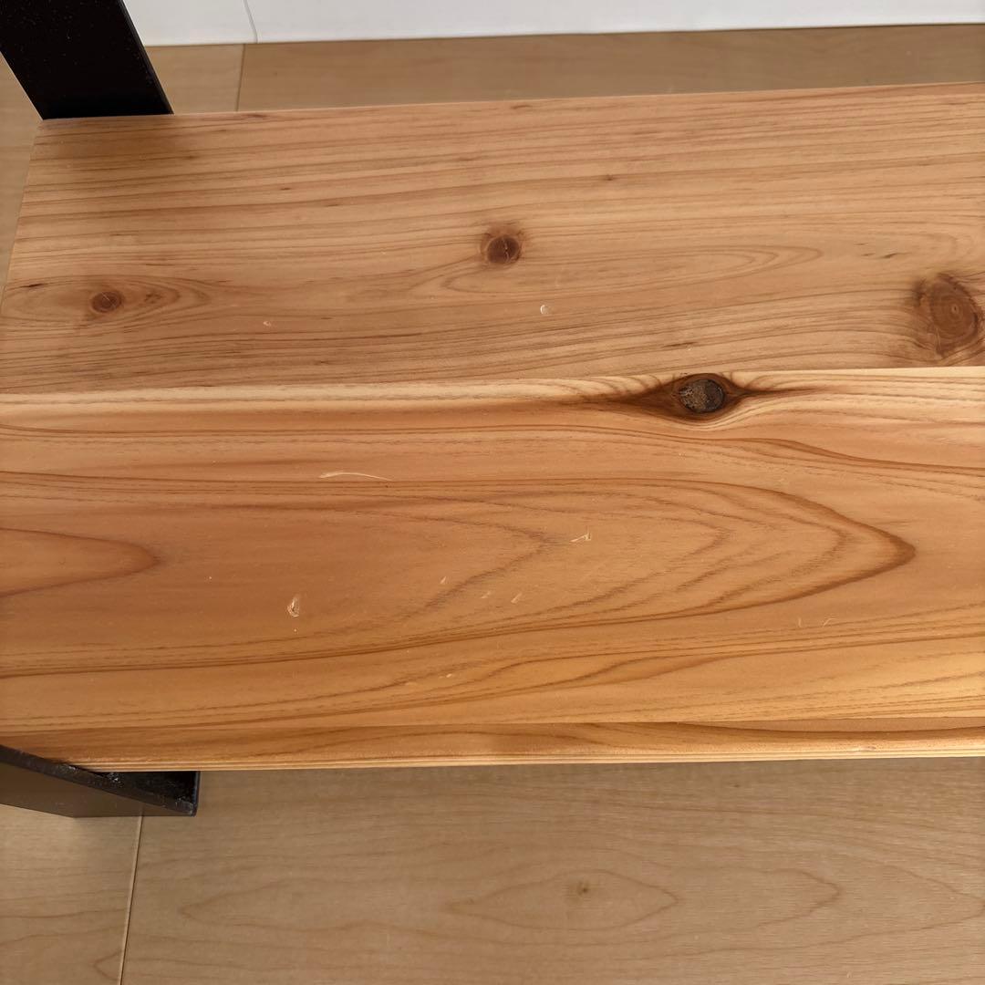 KANADEMONO シェルフ 無垢 杉 Black Steel