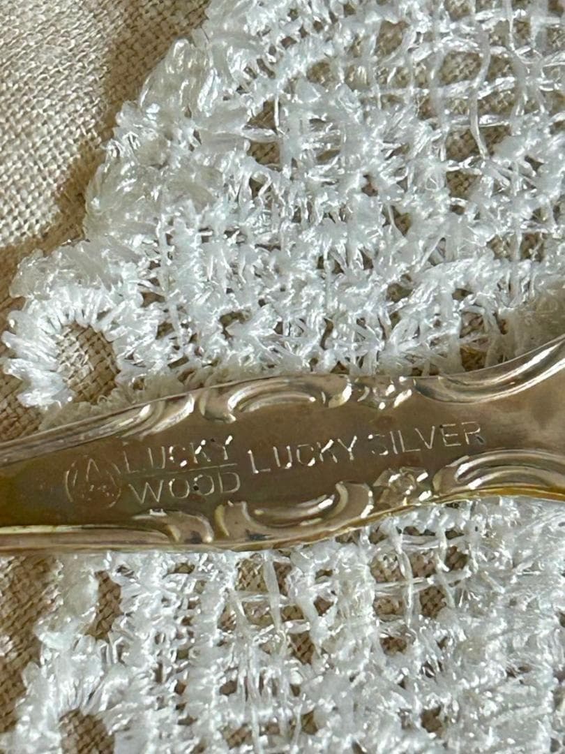 新年セール！ラッキーウッド　ラッキーシルバー　スプーン 6本セット カトラリー