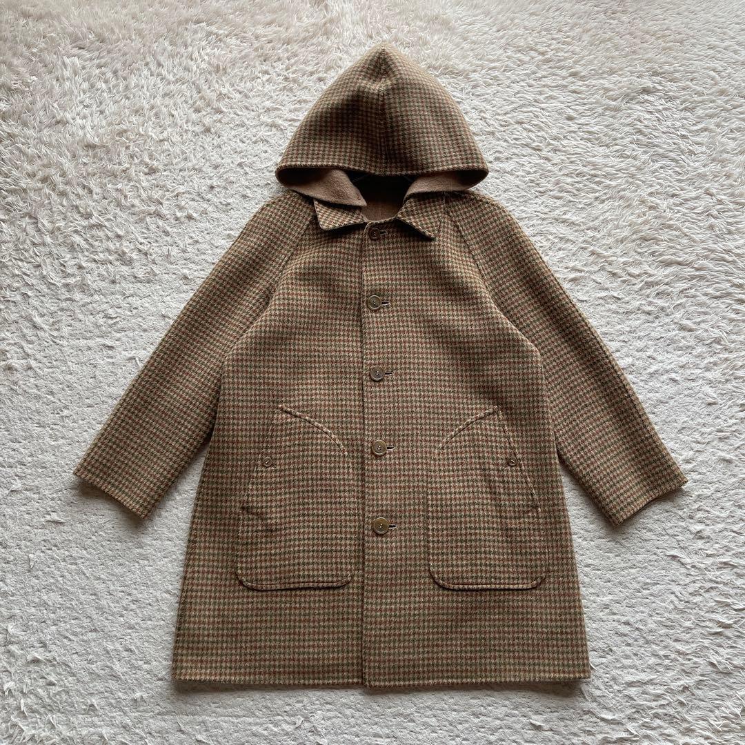 【希少】バーバリー ダブルフェイス ウールコート リバーシブル ベージュ M