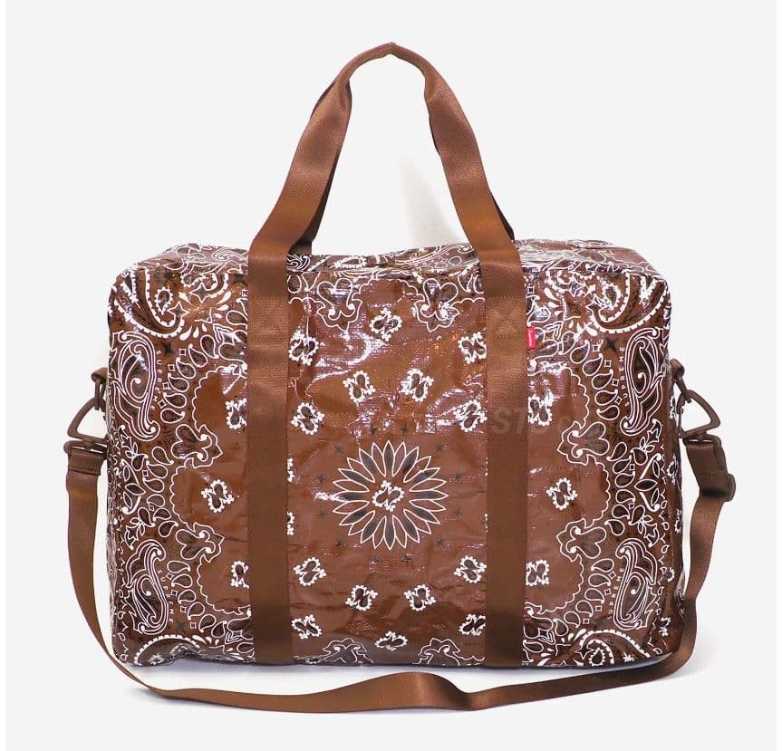 新品 21ss Supreme Bandana Large Duffle Bag