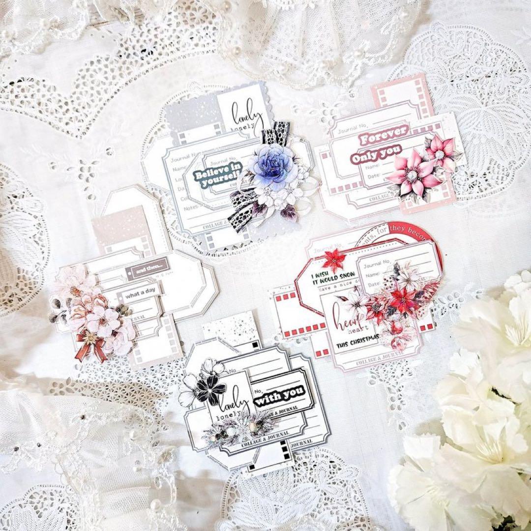 コラージュ素材　紙もの　素材紙　【2118】