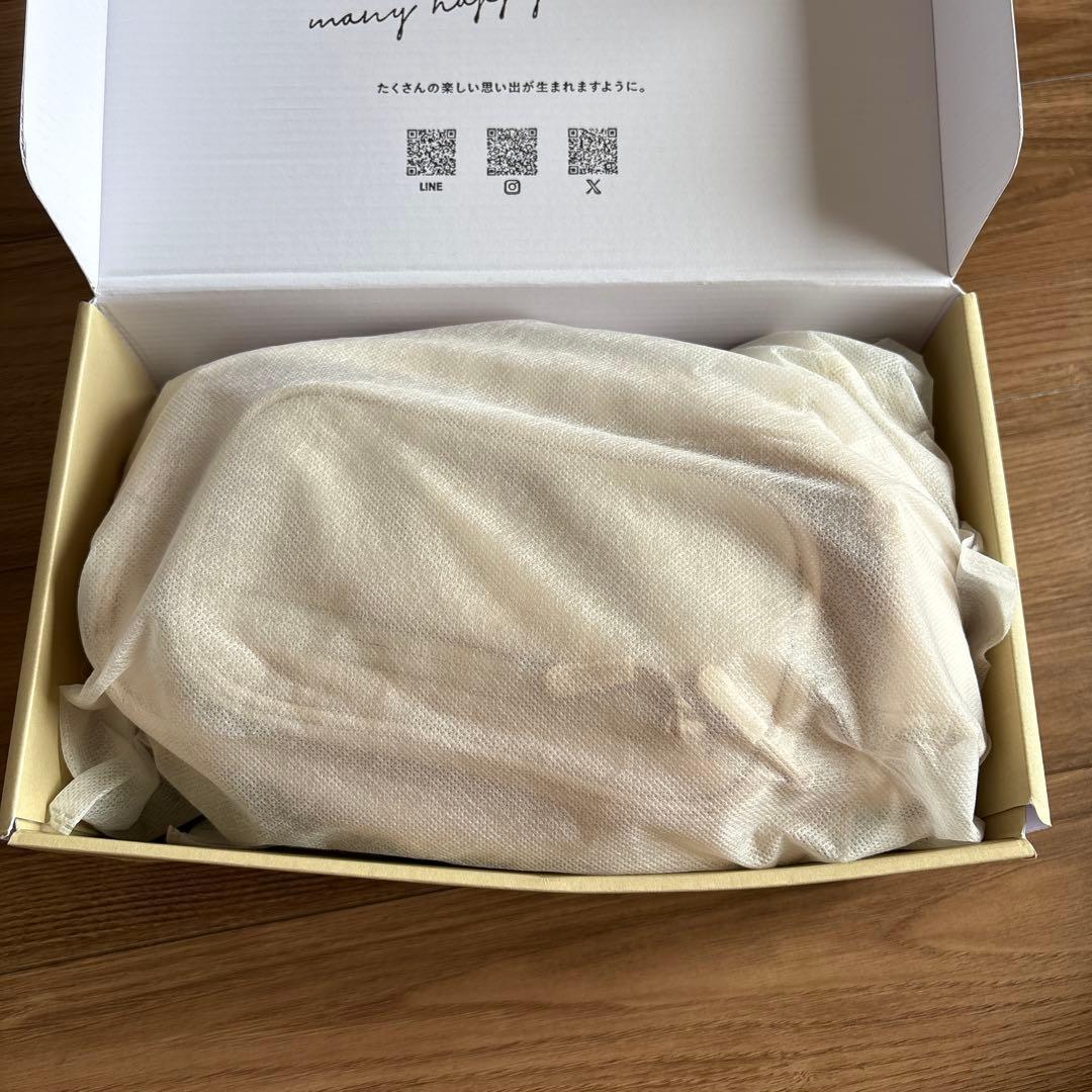 ☆2回使用☆POMULU ショルダーバッグ・ヒップシート ナチュラルアイボリー