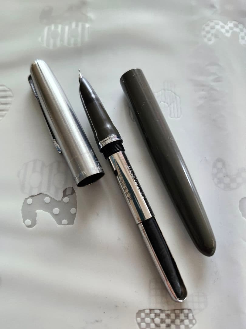 '50's60sPARKERパーカー21Super万年筆グレー　ビンテージ