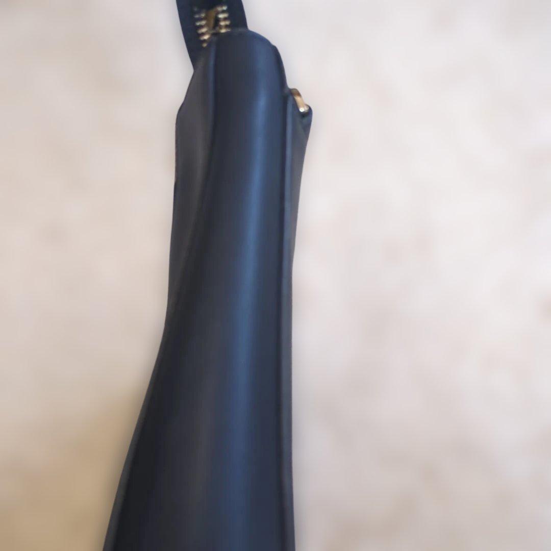 ポールスミス インセットマルチストライプ ショルダーバッグ 2way 黒 本革