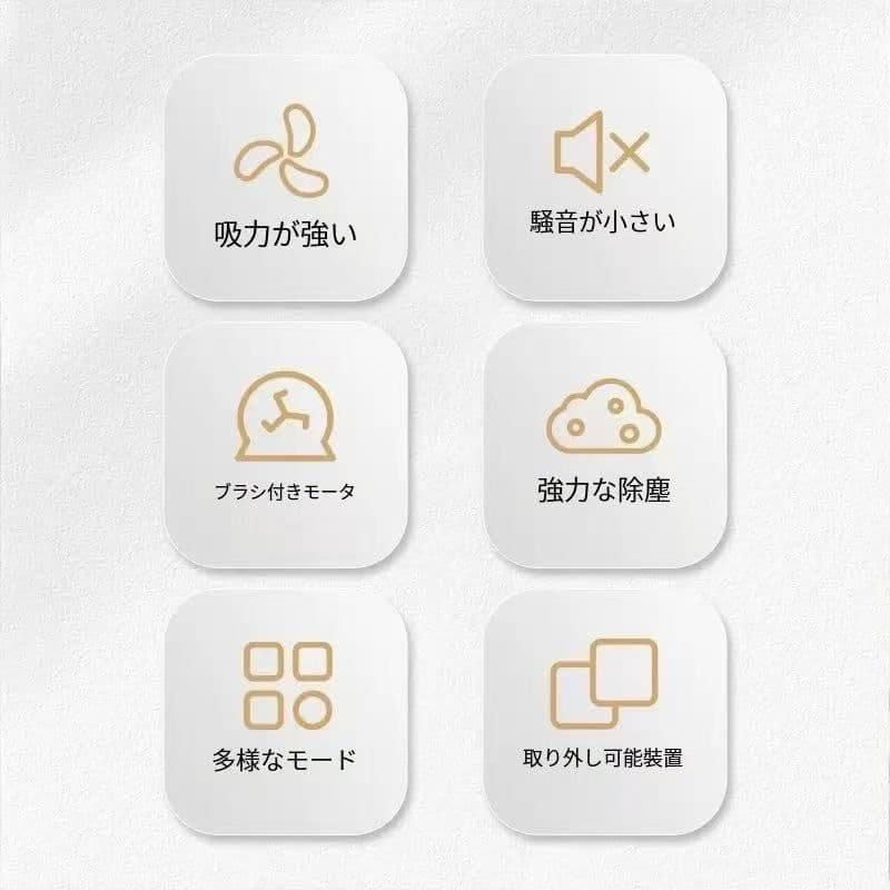 ハンディクリーナー ホワイト 取り外し可能