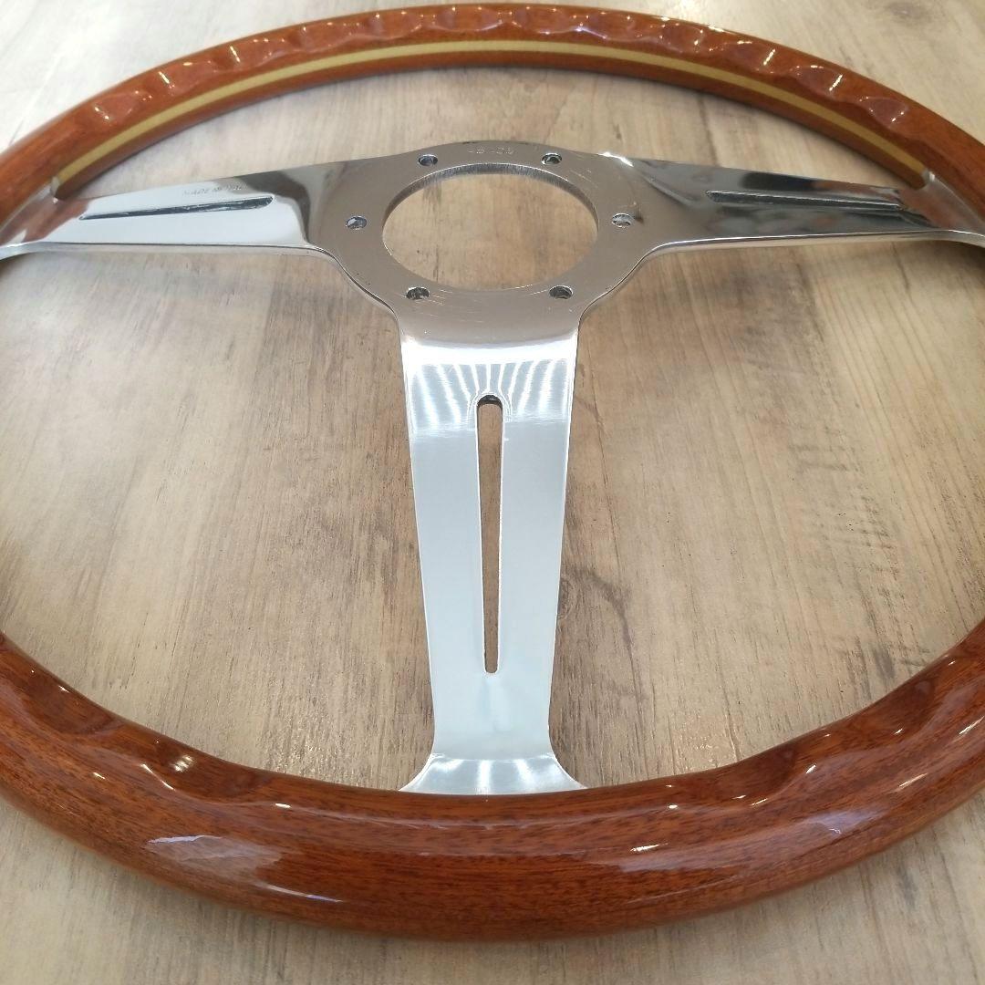 NARDI☆ナルディクラシックVITEウッドステアリングポリッシュスポーク37Φ