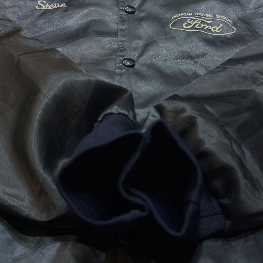 vintage USA製古着 FORD 両面プリント 企業ロゴ コーチジャケット