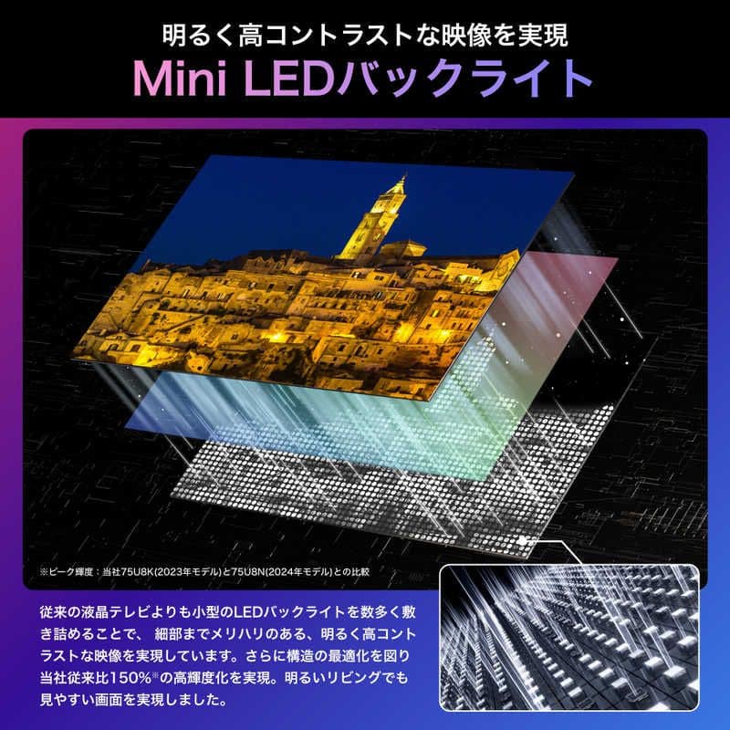 ハイセンス 液晶テレビ U8Nシリーズ 75V型 /75U8N