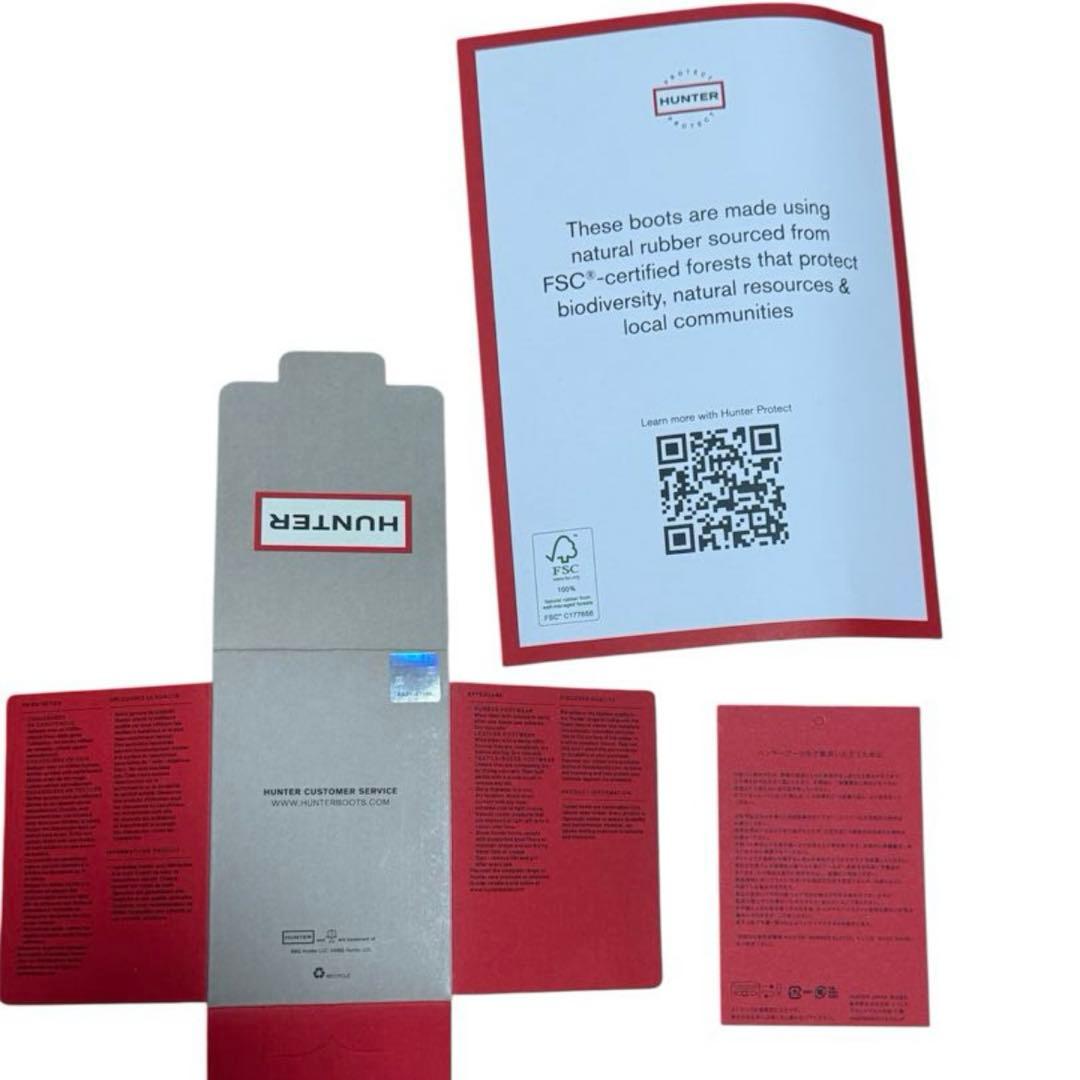 【新品】HUNTER ハンター レインシューズ ZIPショートブーツ ブラック