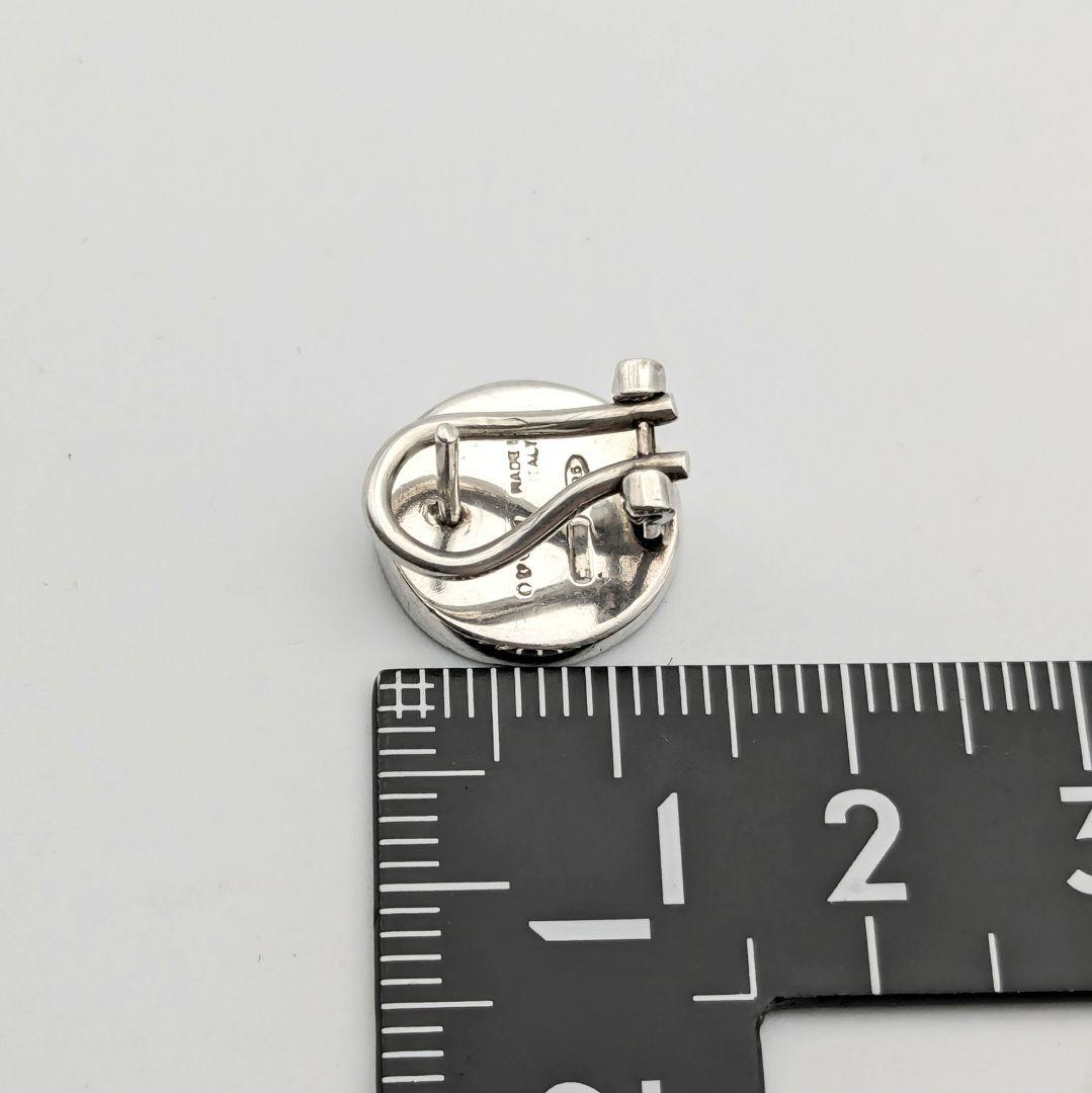 希少 グッチ GUCCI Gマーク オニキス シルバー 925 ピアス