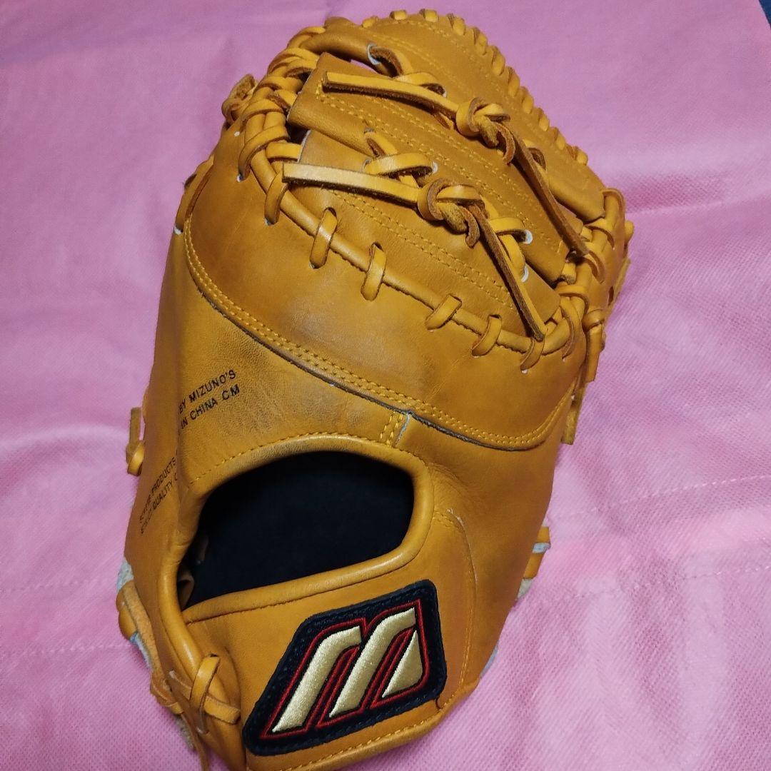 Mizunoファーストミット ソフトボール硬式グローブ オレンジ