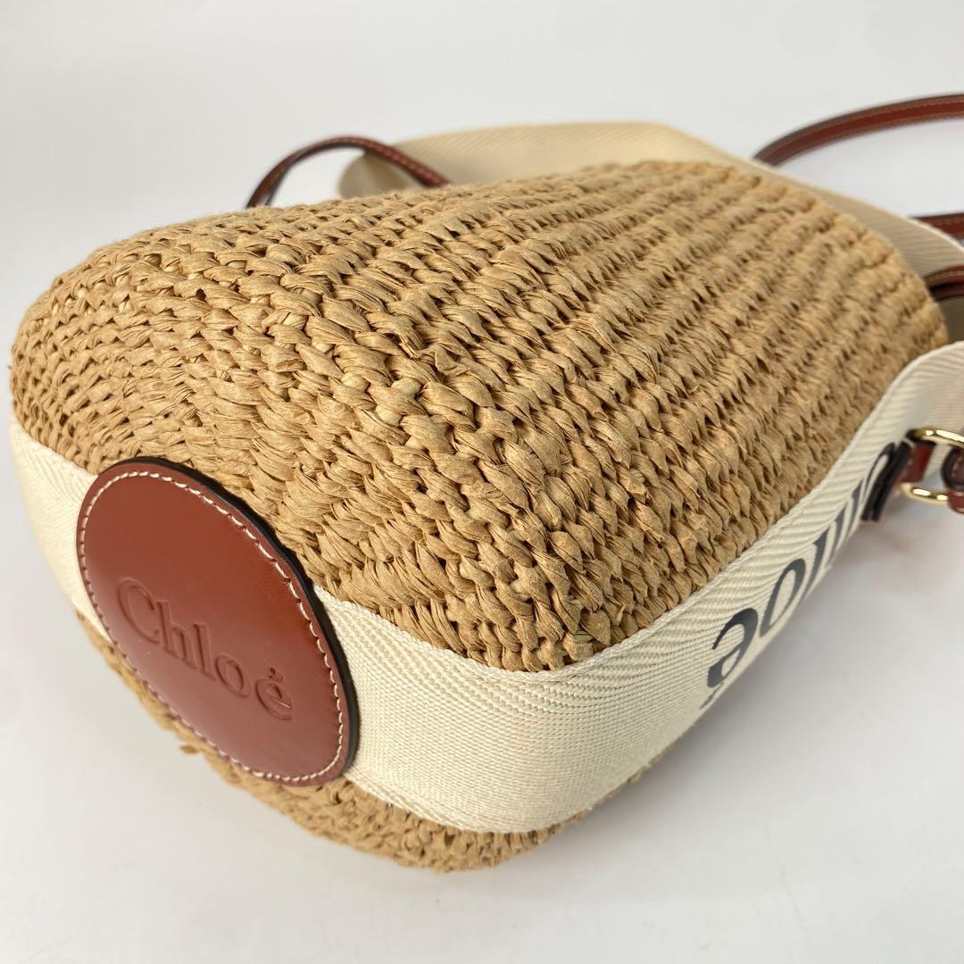 未使用 クロエ Chloe カゴバッグ 2wayショルダーバッグ ハンドバッグ
