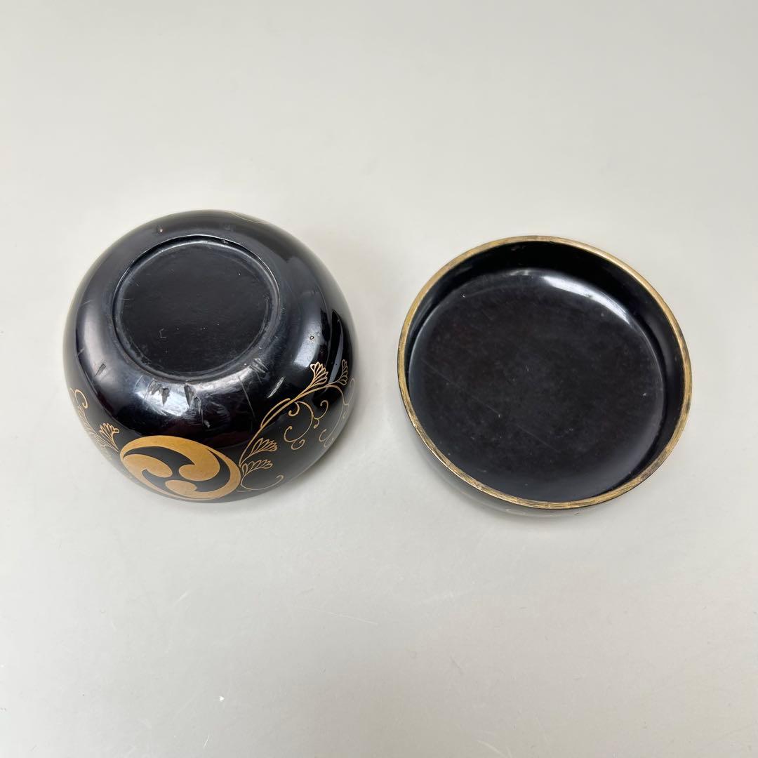 A052赤い漆塗りの棗 4個セット