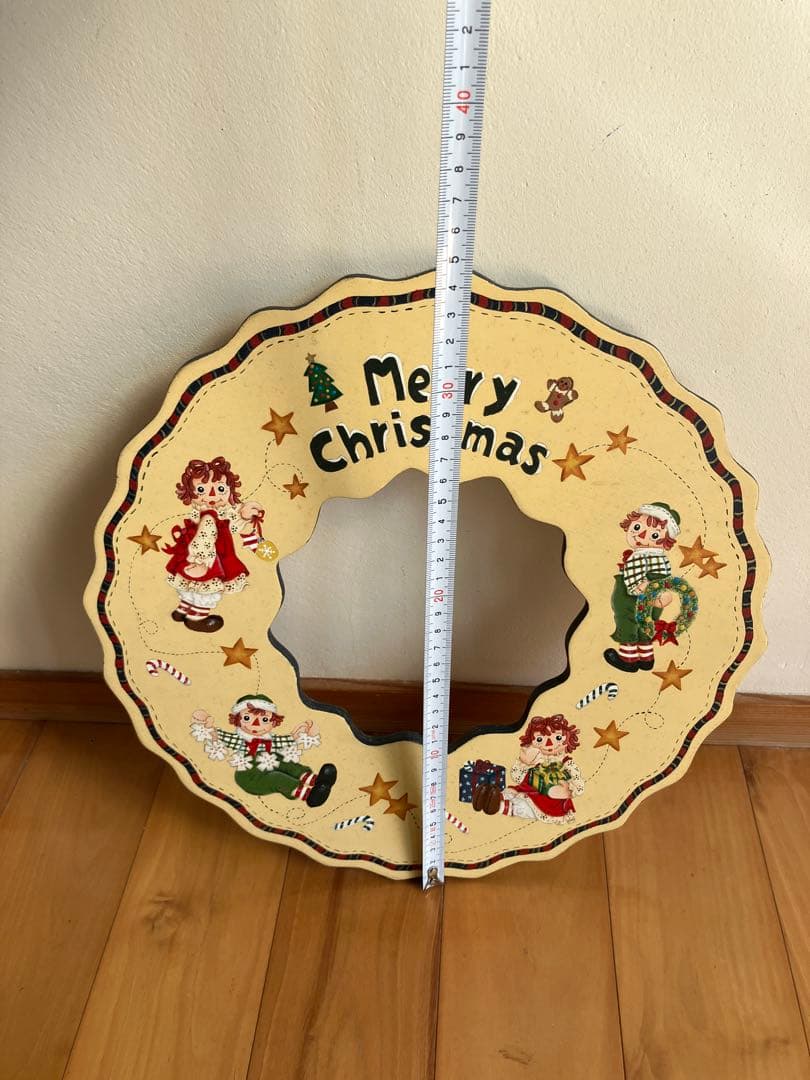 クリスマスリース&トールペイント飾り等5点