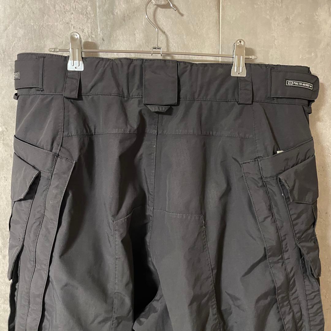 burtonバートンスキーパンツスノーボードウェアズボン下黒ブラック刺繍ロゴ希少