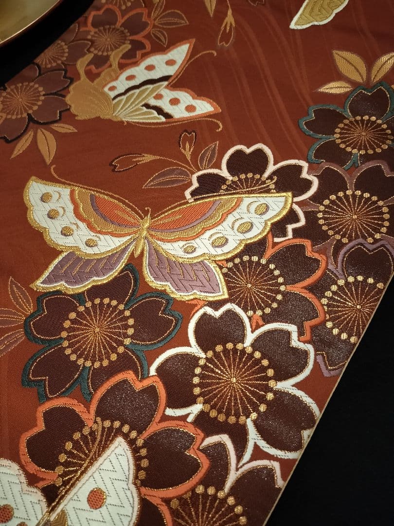 A934高級‼️全通帯‼️ひな祭り‼️蝶、桜‼️2m14cm