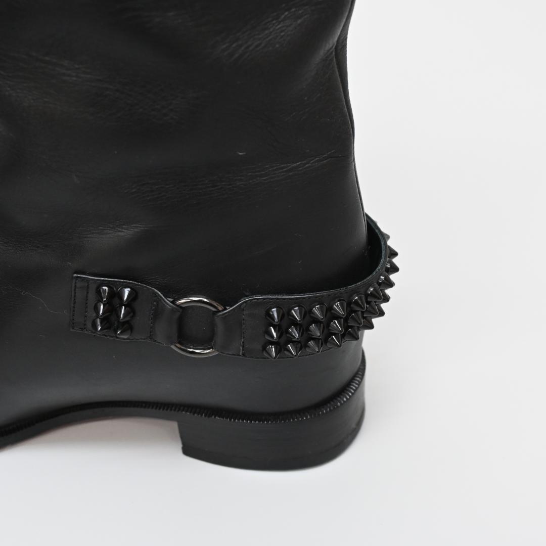 ■ □ 47365★冬 クリスチャンルブタン ロングブーツ スパイク スタッズ