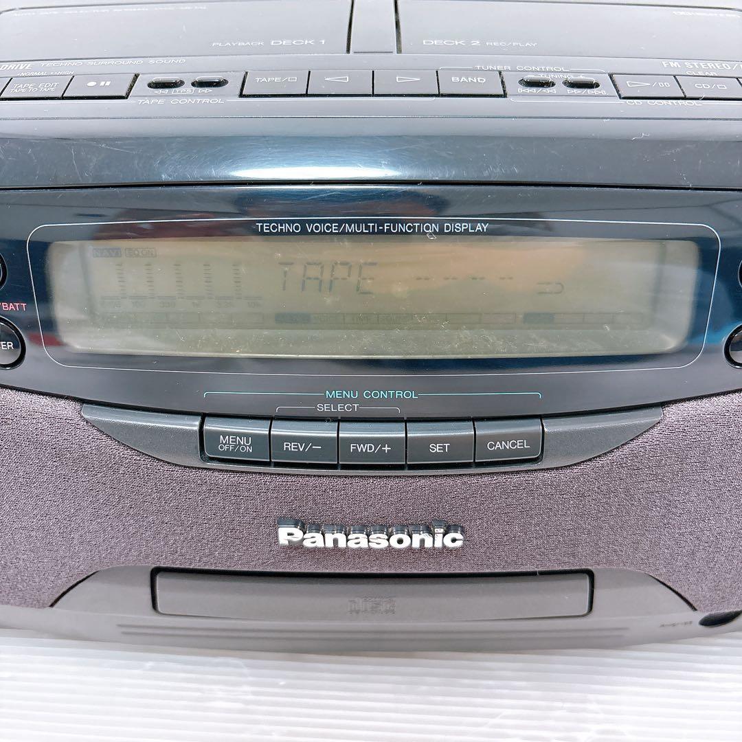 【美品】Panasonic パナソニック RX-DT901 CDダブルラジカセ