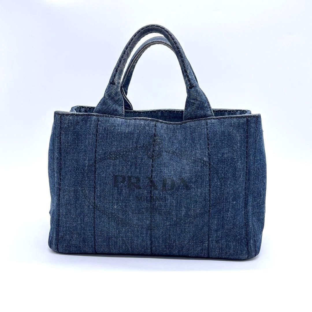 プラダ　PRADA カナパ　デニム　ハンドバッグ　25122404