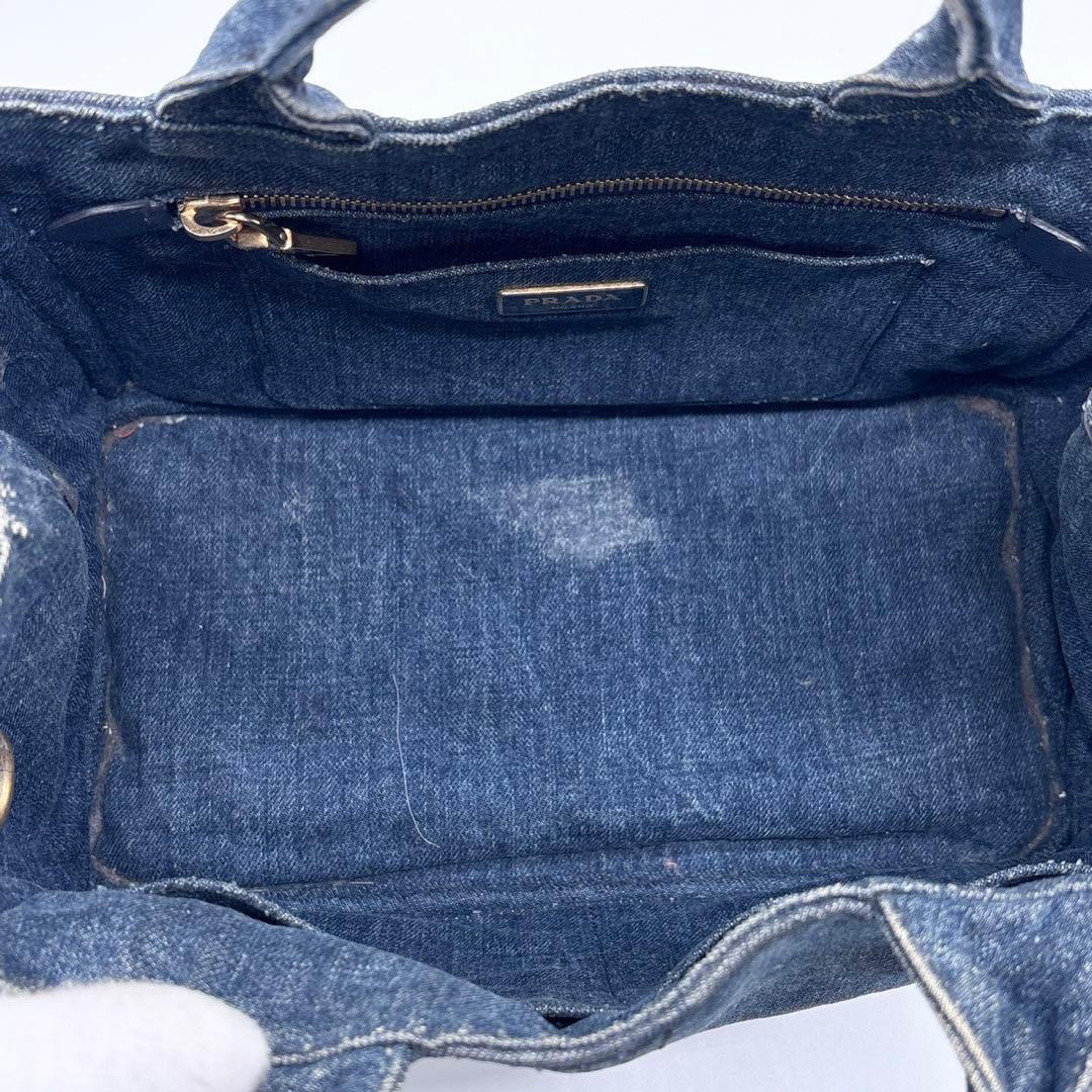 プラダ　PRADA カナパ　デニム　ハンドバッグ　25122404