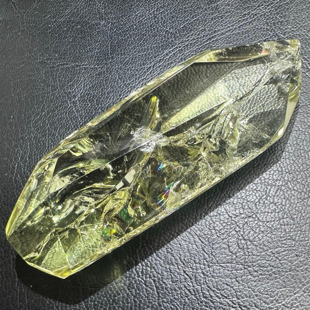 絶品❗️虹入り水晶 ✴︎アイリスクォーツ シトリン フリーフォーム 天然石A1080
