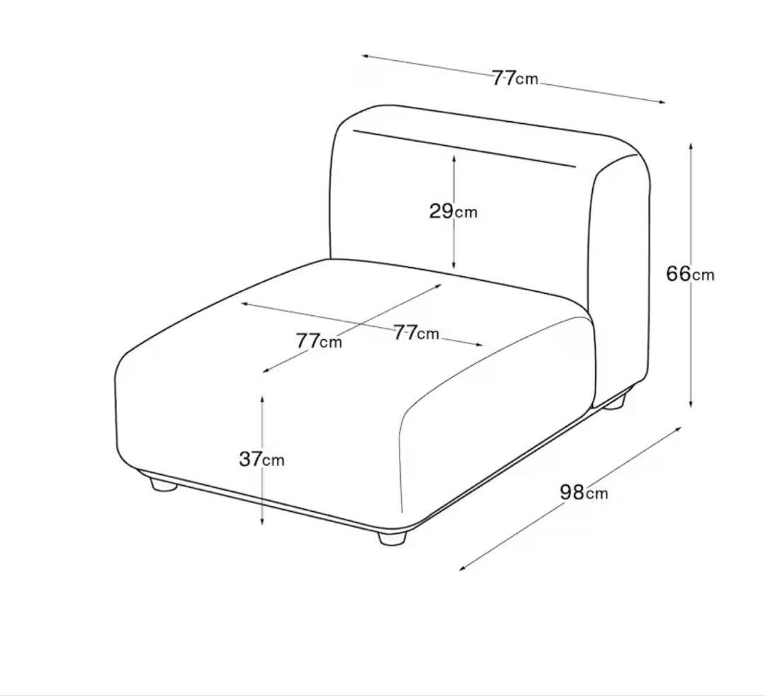 【手渡し可能】 格安　無印良品 ユニットソファ 大　カバー付き