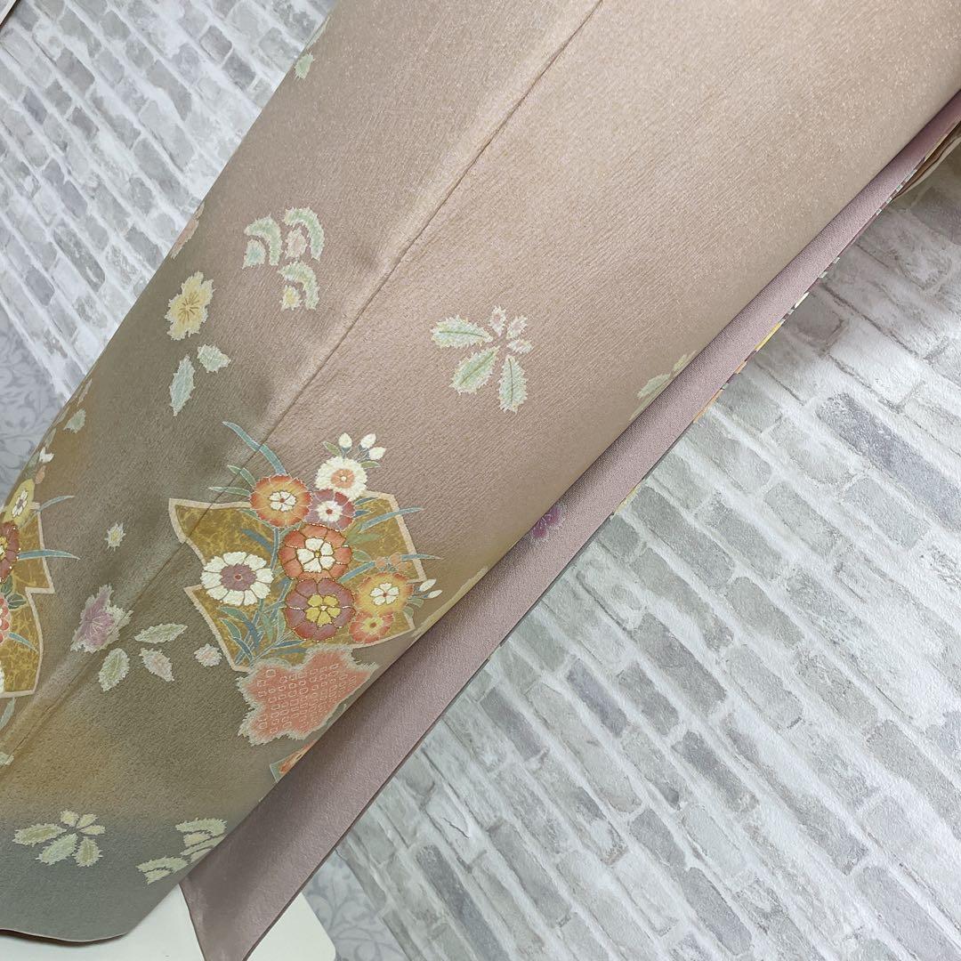 訪問着　フルセット　桜　絞り　パールトーン加工　春らしい　入学式　卒業式　P4